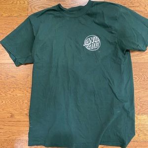 santa clara size large hunter green shirt